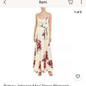 Betsey Johnson silk floral maxi dress